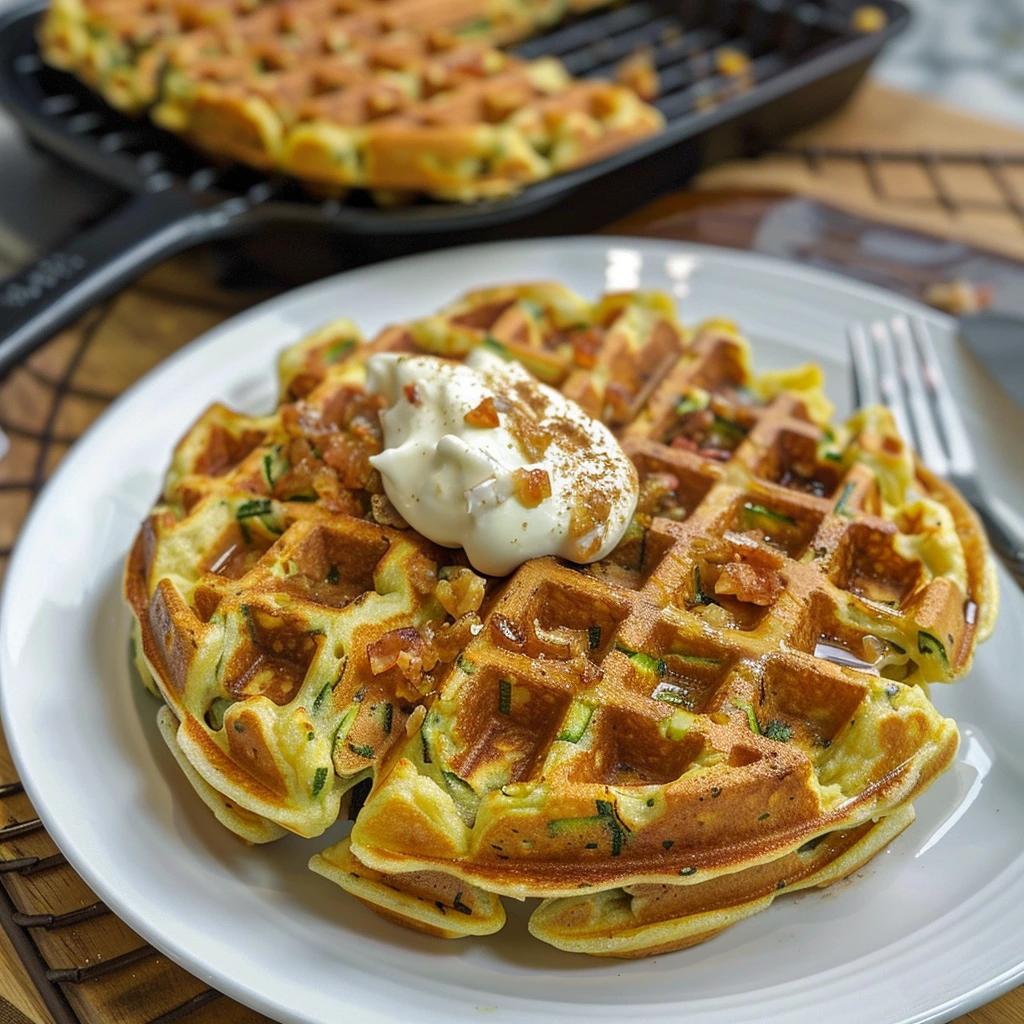 Zucchini Fritter Waffle Recipe: Easy & Delicious