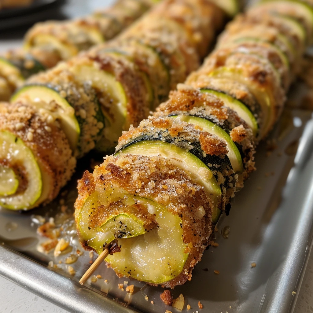 Crispy Zucchini Roll Skewers for the Whole Family