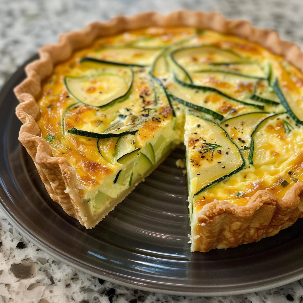 Garlic Butter Crustless Zucchini Quiche Recipe