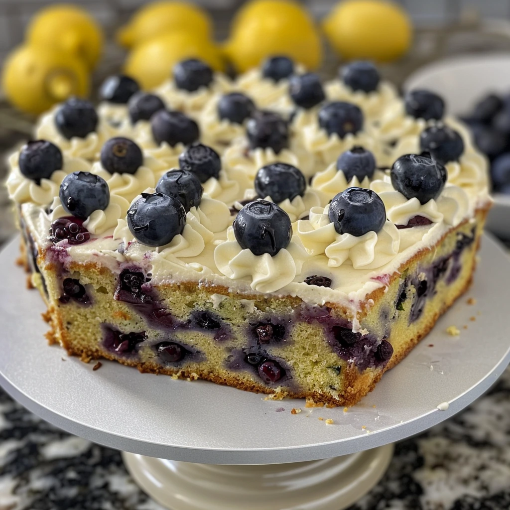 Garlic Parmesan Blueberry Zucchini Cake Recipe