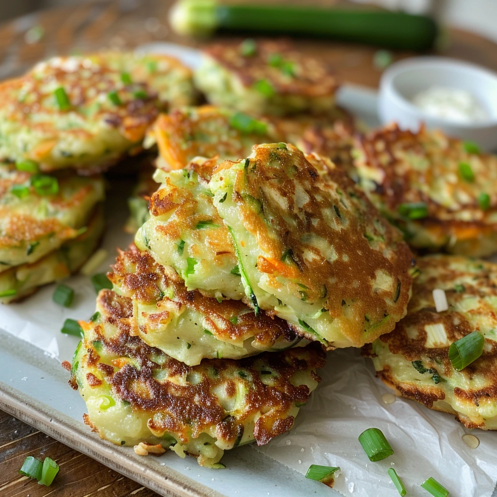 Restaurant-Style Crispy Zucchini Pancake Recipe