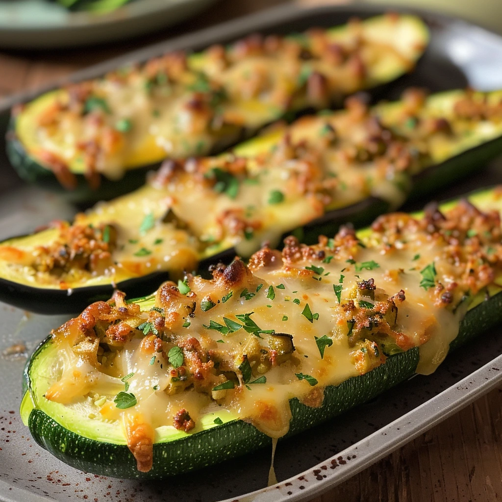 Foolproof Cheesy Garlic Zucchini Steaks Recipe