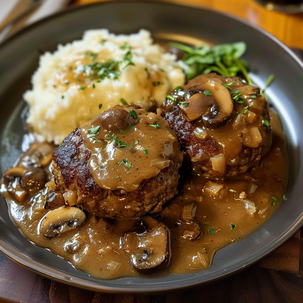 No-Fail Salisbury Steak Mushroom Gravy Recipe
