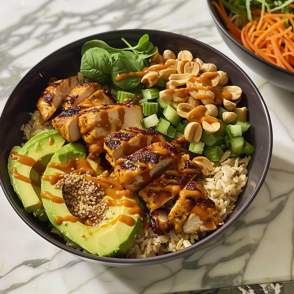 Peanut Chicken Protein Bowls Your Family Will Love