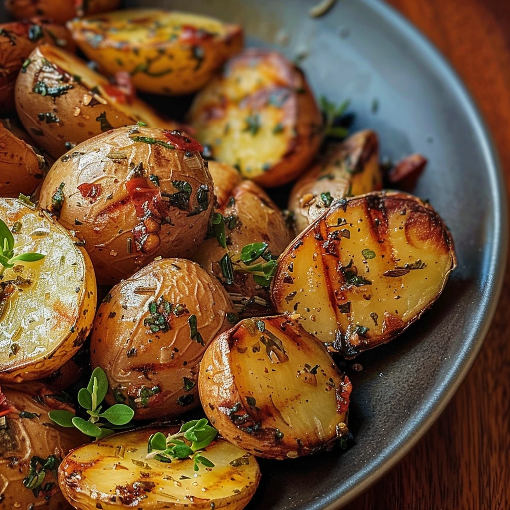 Garlic Herb Grilled Potatoes Your Family Will Love