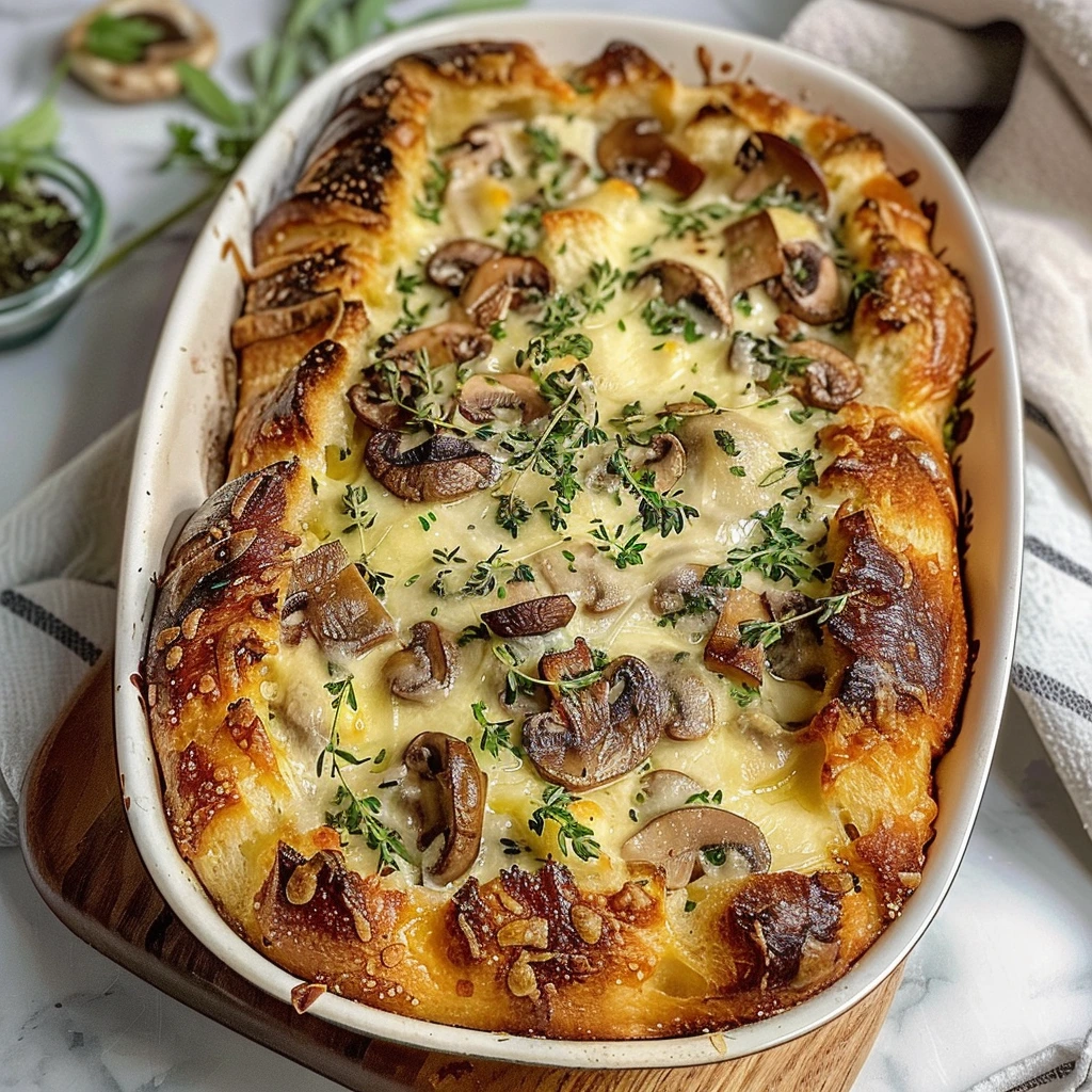 Foolproof Savory Mushroom Gruyere Bread Recipe