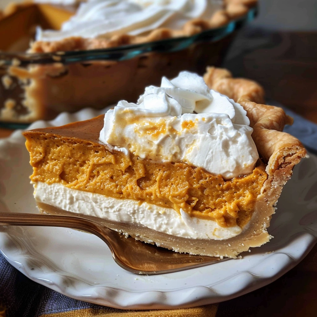 Creamy Layered Pumpkin Pie for the Whole Family 1 Creamy Layered Pumpkin Pie for the Whole Family