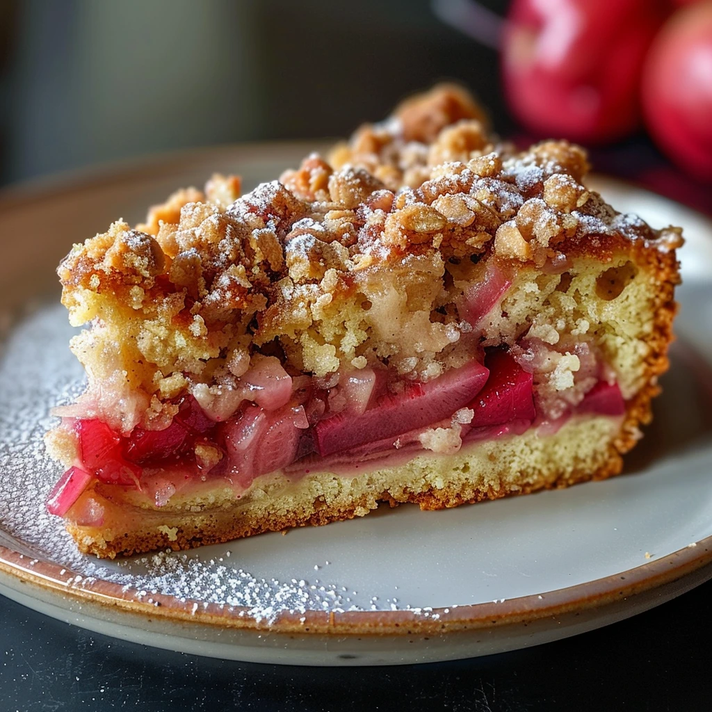 Garlic Parmesan Rhubarb Streusel Cake Buttery 1 Garlic Parmesan Rhubarb Streusel Cake Buttery