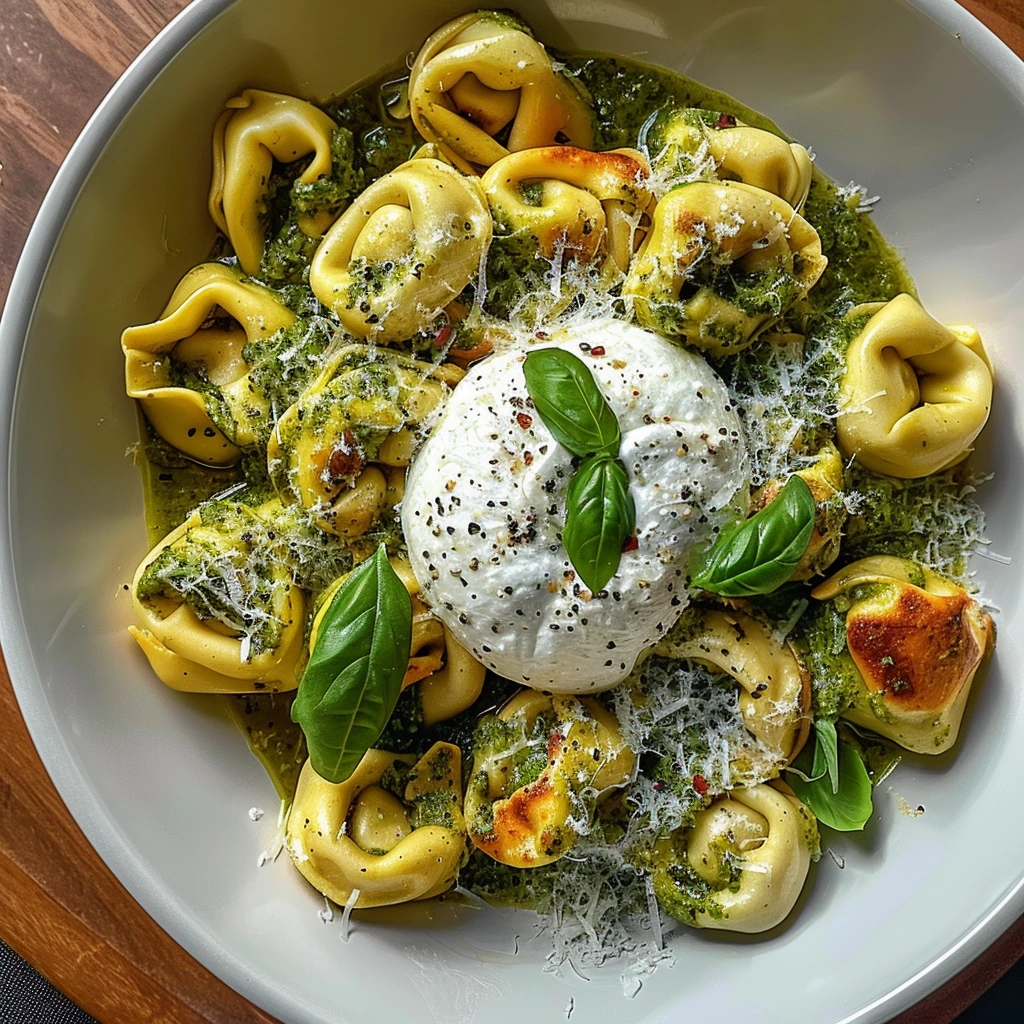 No-Fail Lemon Pesto Tortellini Burrata Recipe 1 No-Fail Lemon Pesto Tortellini Burrata Recipe