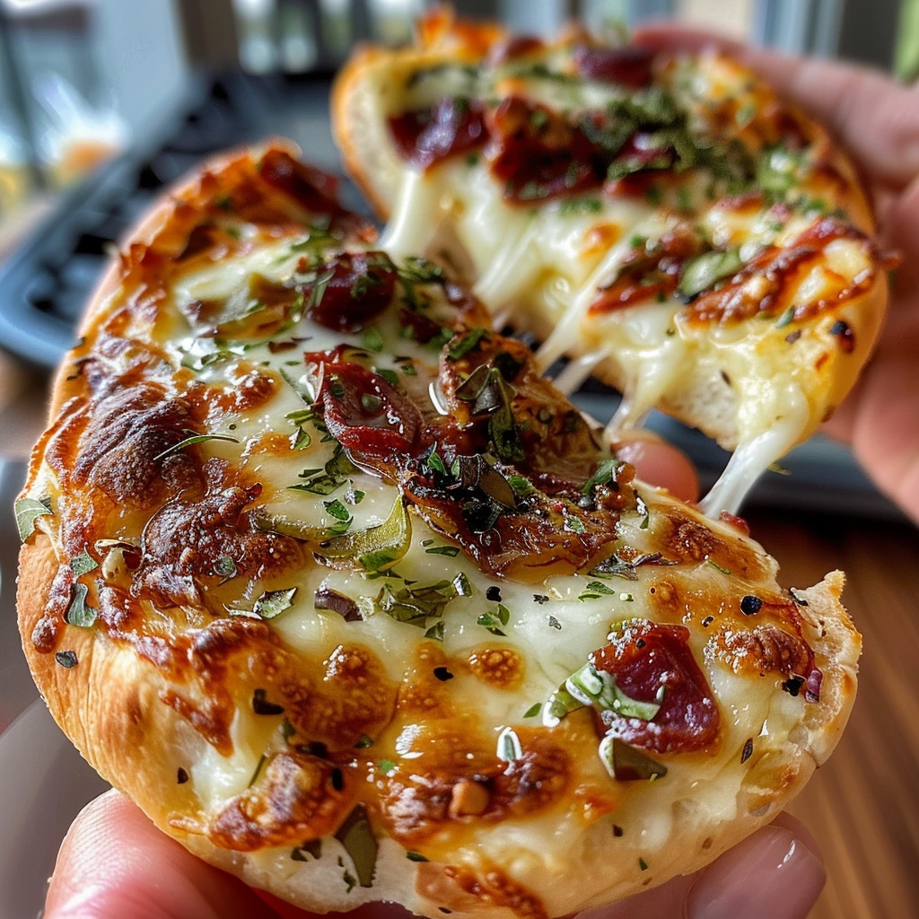 Cheesy Garlic Loaded Mini Pizza Brie 1 Cheesy Garlic Loaded Mini Pizza Brie