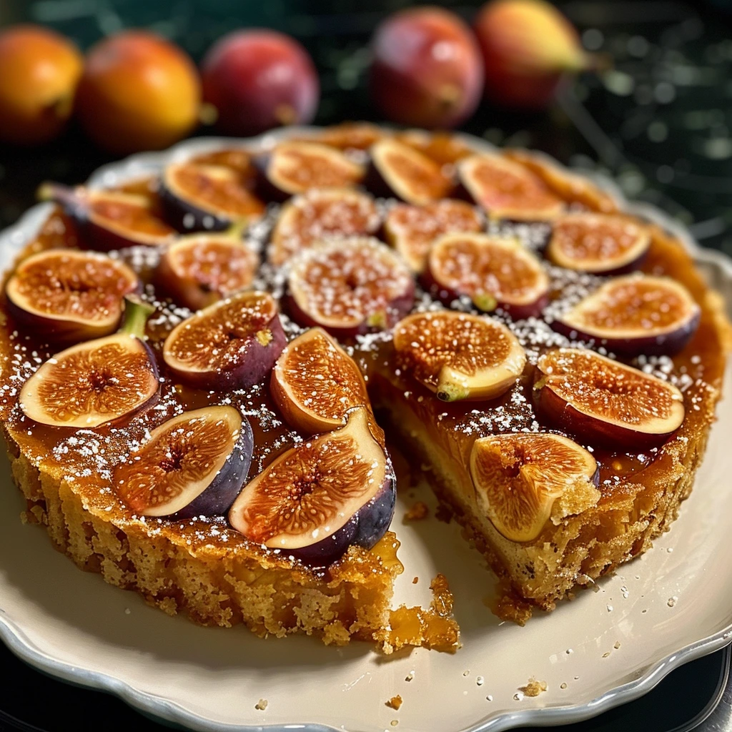Easy Healthy Fresh Fig Upside Down