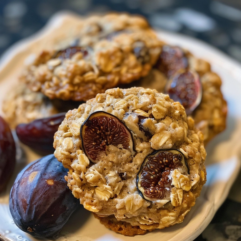Oatmeal Fig Cookies Dark for the Whole Family