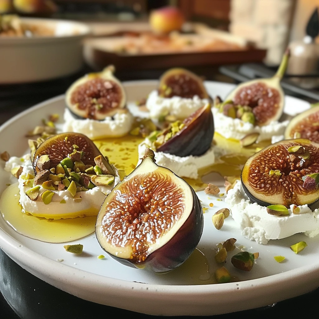 Figs Ricotta Pistachios Honey for the Whole Family