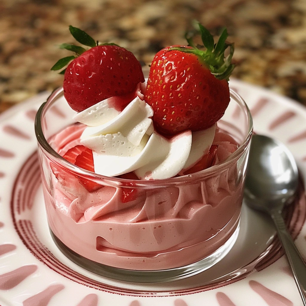 Strawberry Mousse Delightful Dessert from Scratch