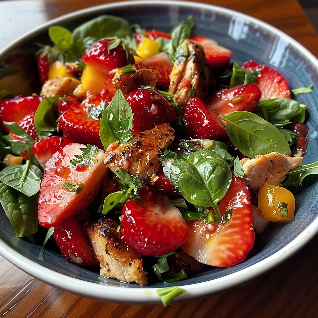 Kid-Friendly Strawberry Chicken Spinach Salad 2 1783442967911 jfkouswtpe image