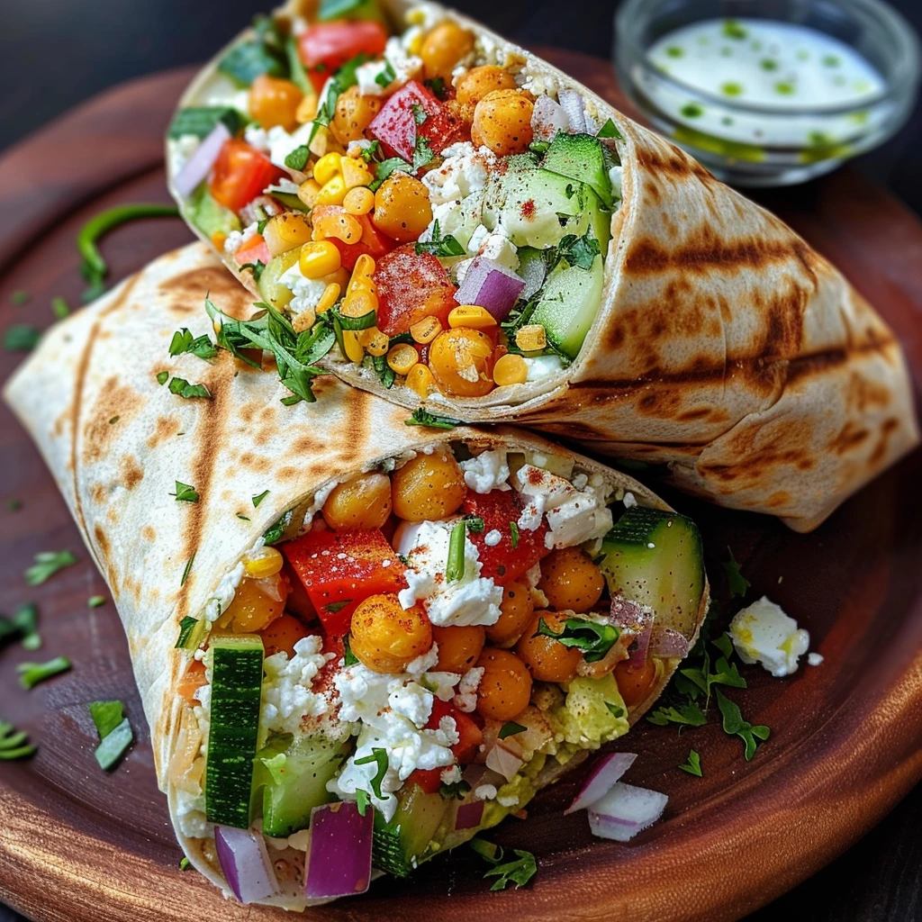Chickpea Feta Wrap Veggies Your Family Will Love 1 Chickpea Feta Wrap Veggies Your Family Will Love