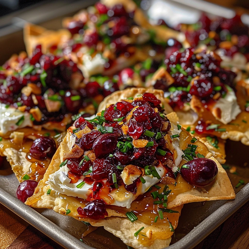 Cranberry Brie Nachos Orange: Easy & Delicious
