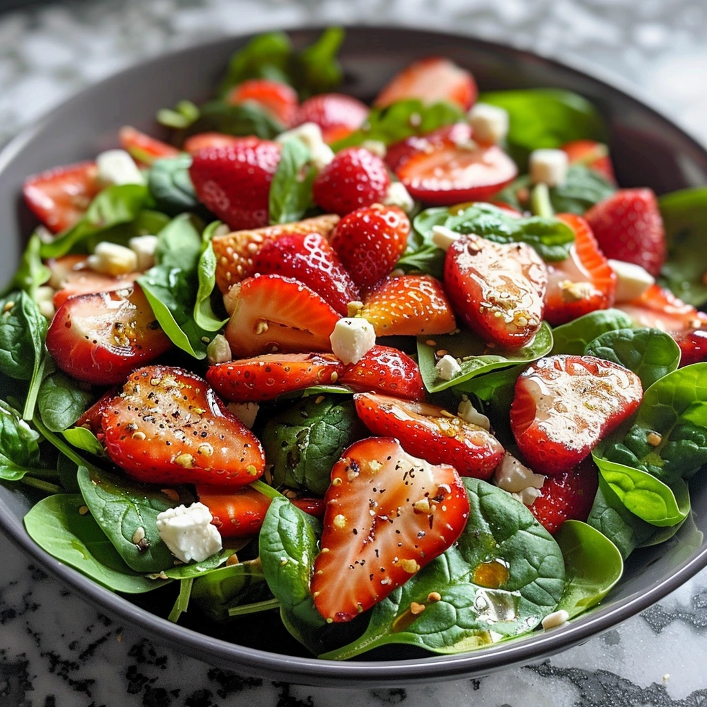 Easy Homemade Strawberry Spinach Salad Delicious 1 Easy Homemade Strawberry Spinach Salad Delicious