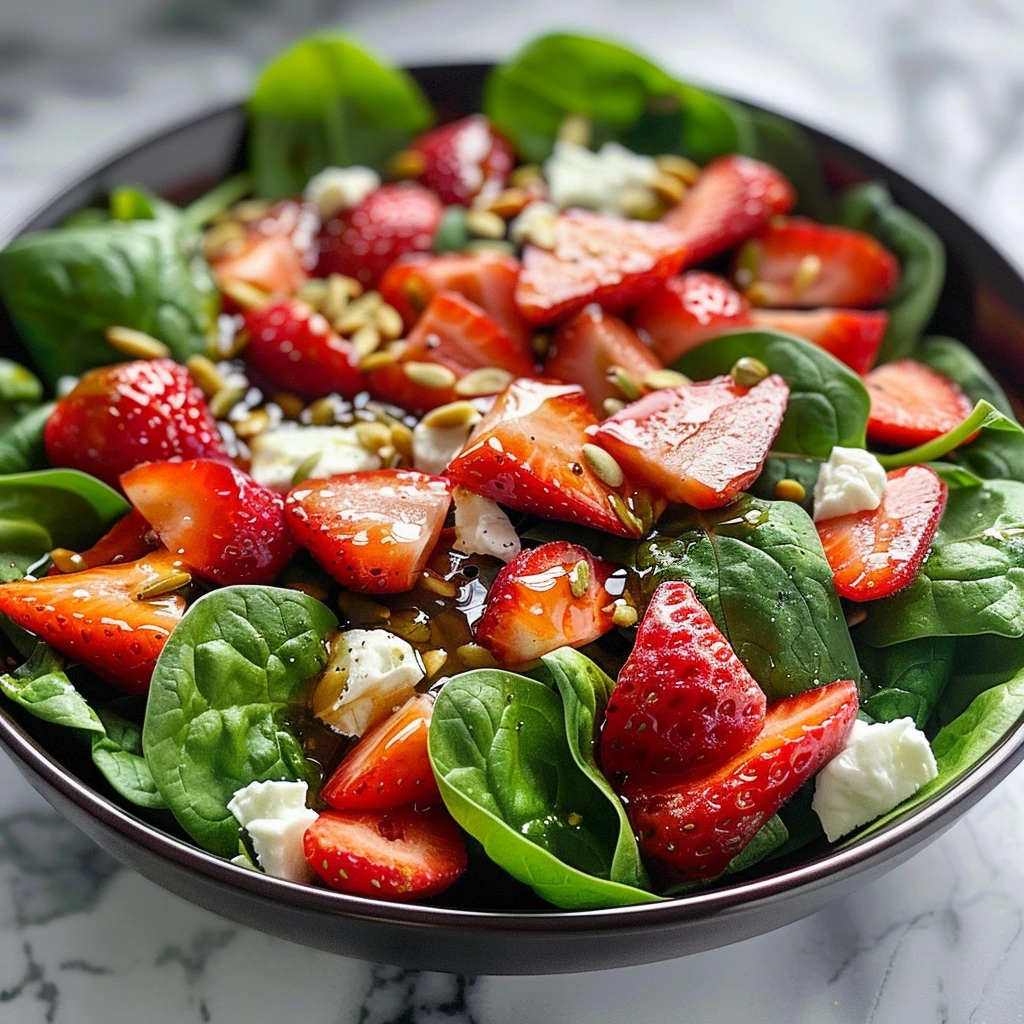 Easy Homemade Strawberry Spinach Salad Delicious 2 1783443189405 ml5shfv63z image