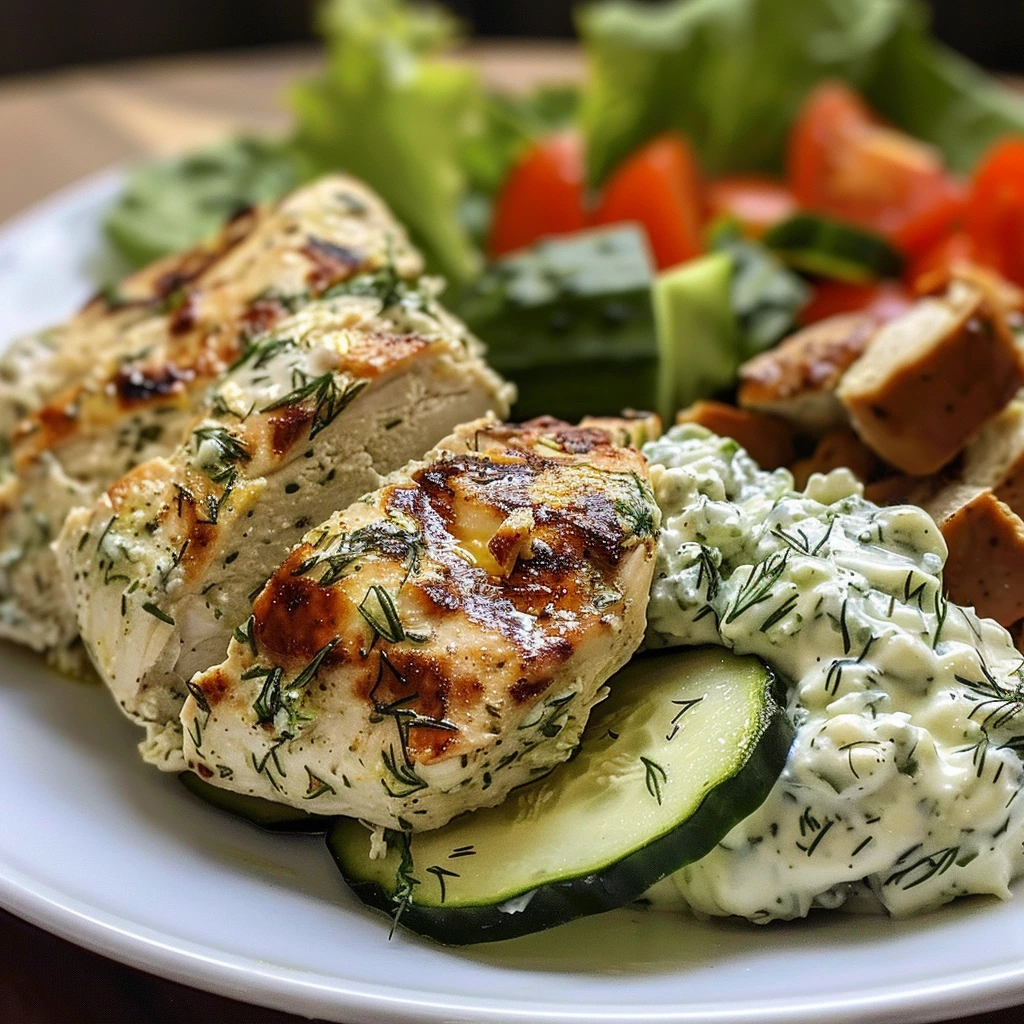 Best Cucumber-Dill Tzatziki Chicken Wraps Recipe 1 Best Cucumber-Dill Tzatziki Chicken Wraps Recipe