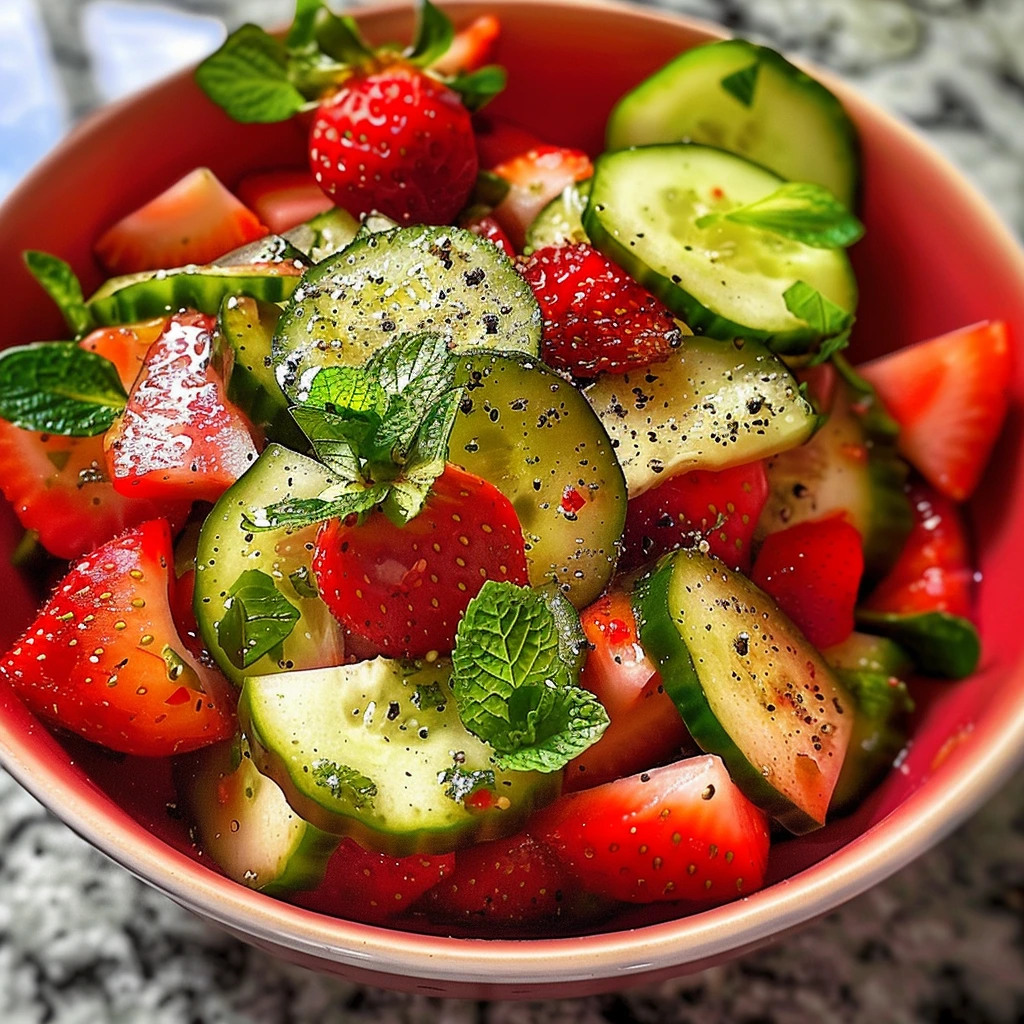 Light Cucumber Strawberry Salad Refreshing Recipe 2 1783443353962 oekpvxgad2m image