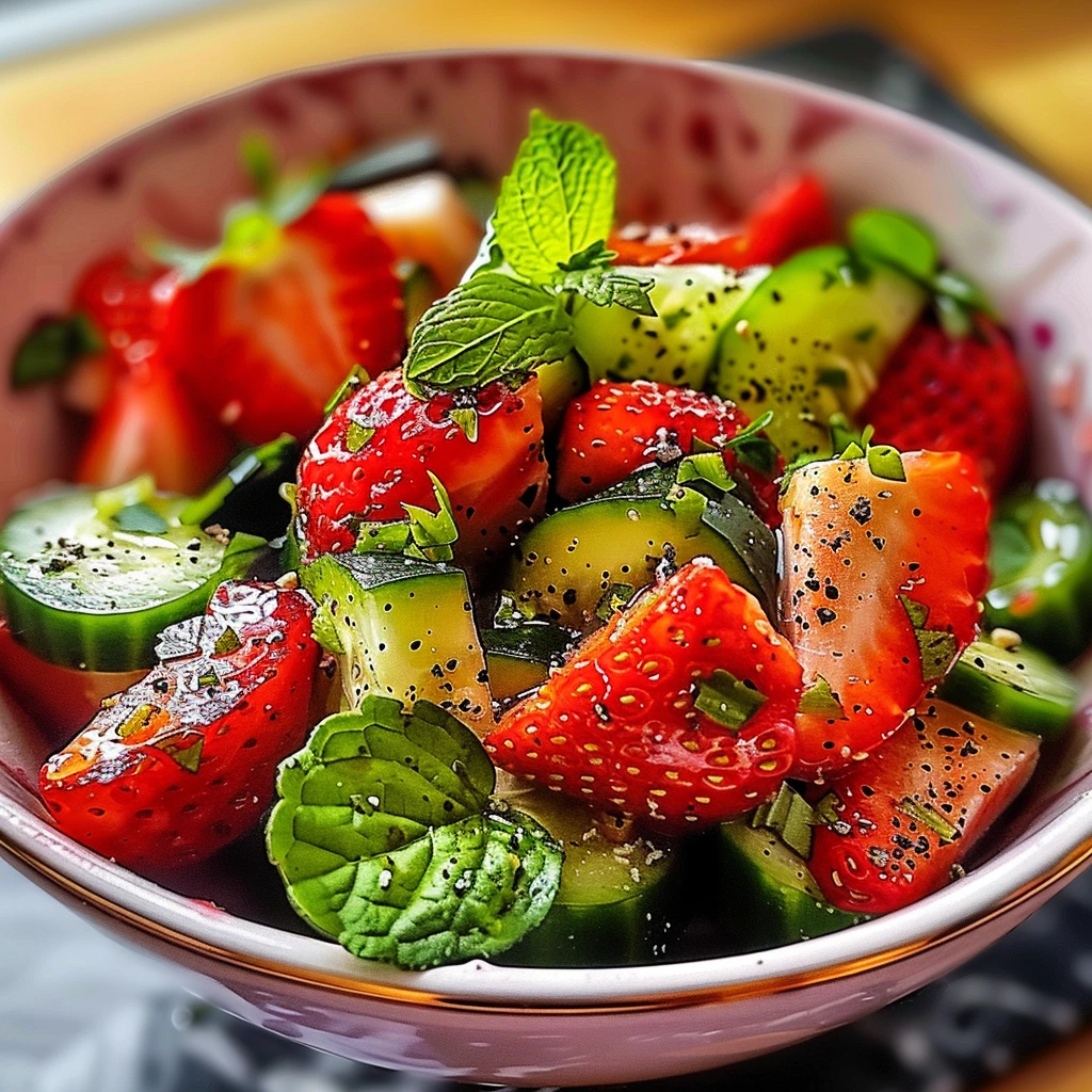 Light Cucumber Strawberry Salad Refreshing Recipe 4 1783443354605 2t2536fgo7u image
