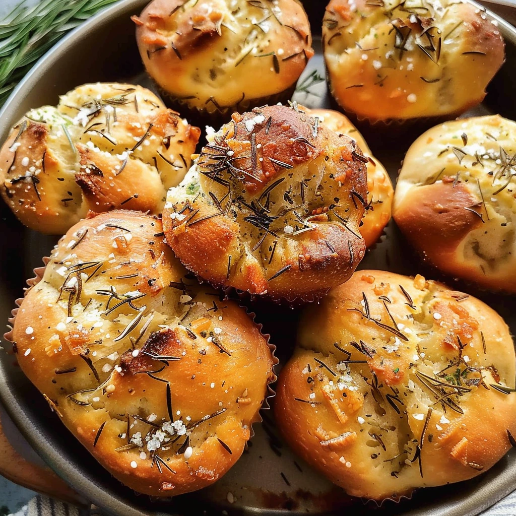 Garlic Rosemary Focaccia Muffins: A Family Favorite 1 Garlic Rosemary Focaccia Muffins: A Family Favorite