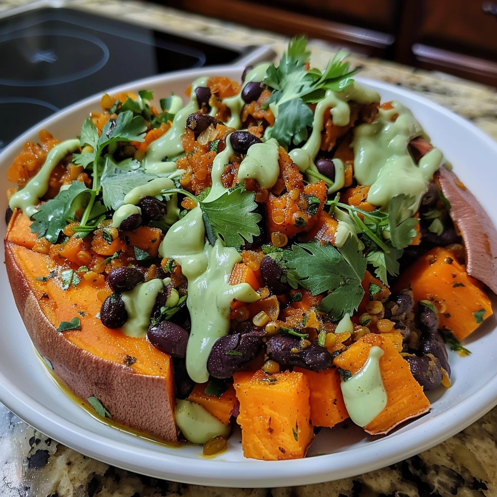 Homemade Sweet Potato Black Bean