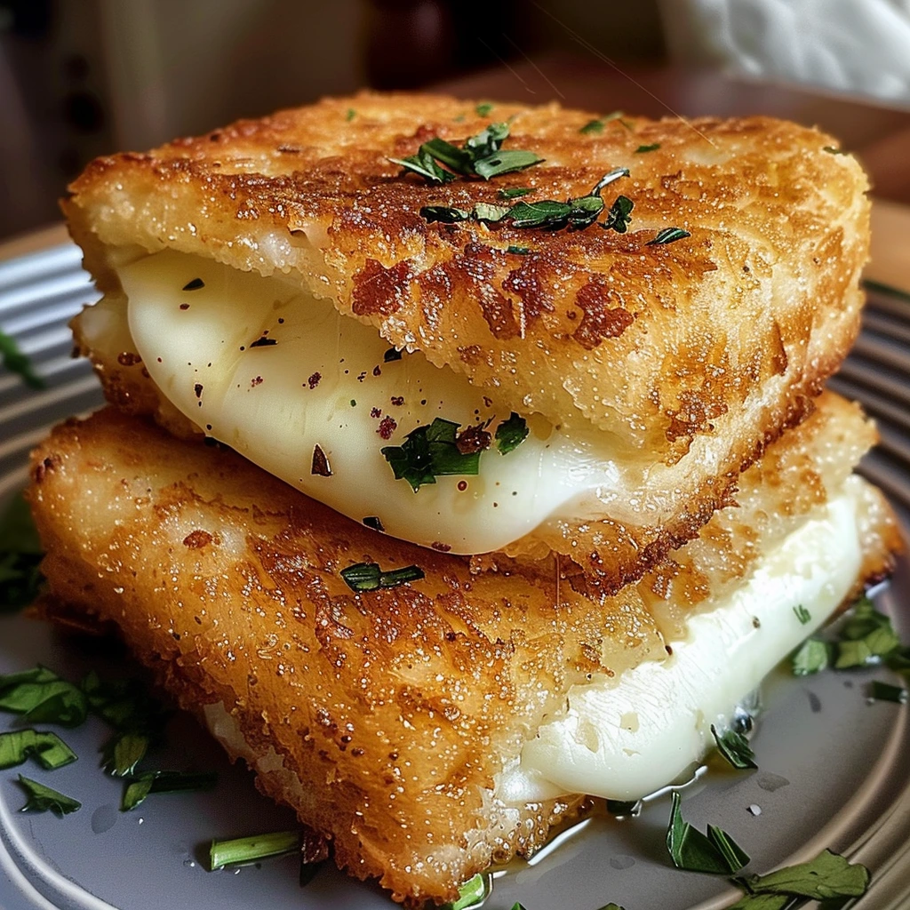 Cheesy Garlic Mozzarella Carrozza Delightful Delicious
