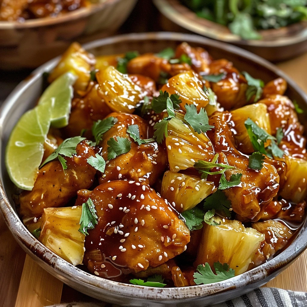 Family-Friendly Sweet Spicy Pineapple Chicken 1 Family-Friendly Sweet Spicy Pineapple Chicken