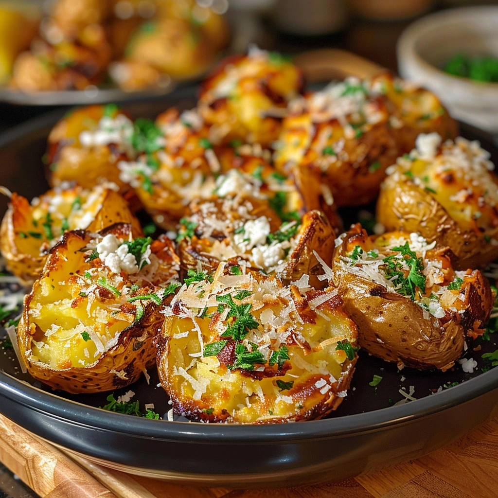 Perfect Crispy Parmesan Smashed Potatoes Recipe 1 Perfect Crispy Parmesan Smashed Potatoes Recipe