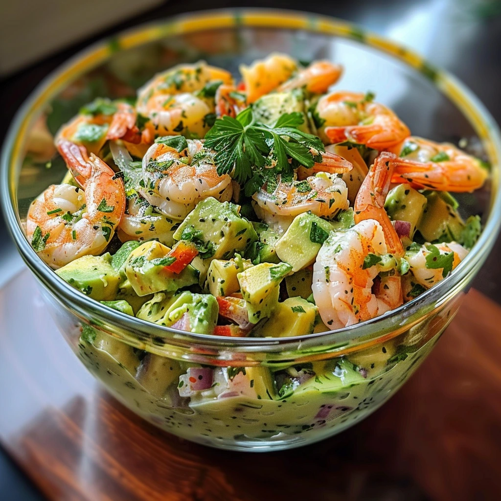 Creamy Avocado Shrimp Salad: A Family Favorite 2 1783461055762 651hf3h4h29 image