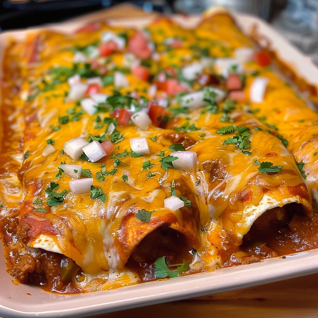 Garlic Parmesan Cheesy Beef Enchiladas Delicious 1 Garlic Parmesan Cheesy Beef Enchiladas Delicious