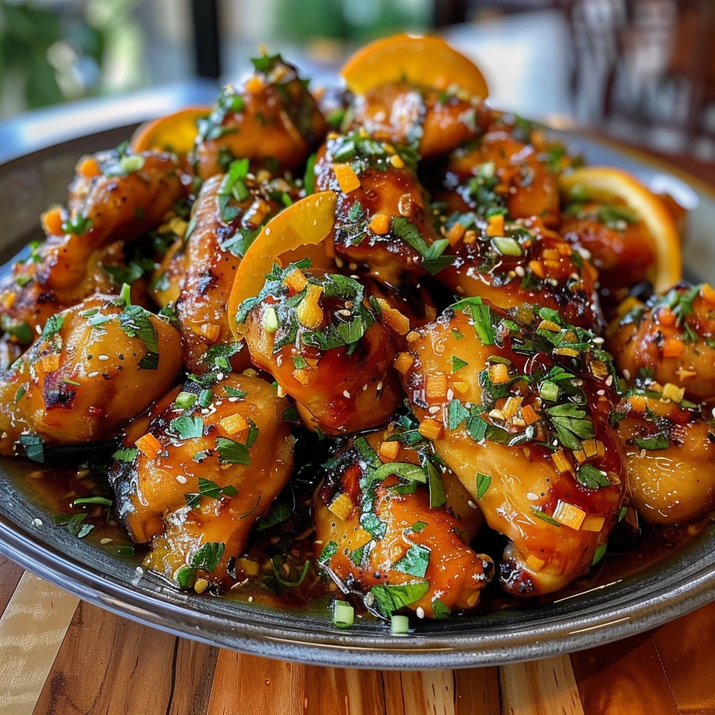 Sticky Orange Garlic Chicken for Dinner Tonight 1 Sticky Orange Garlic Chicken for Dinner Tonight