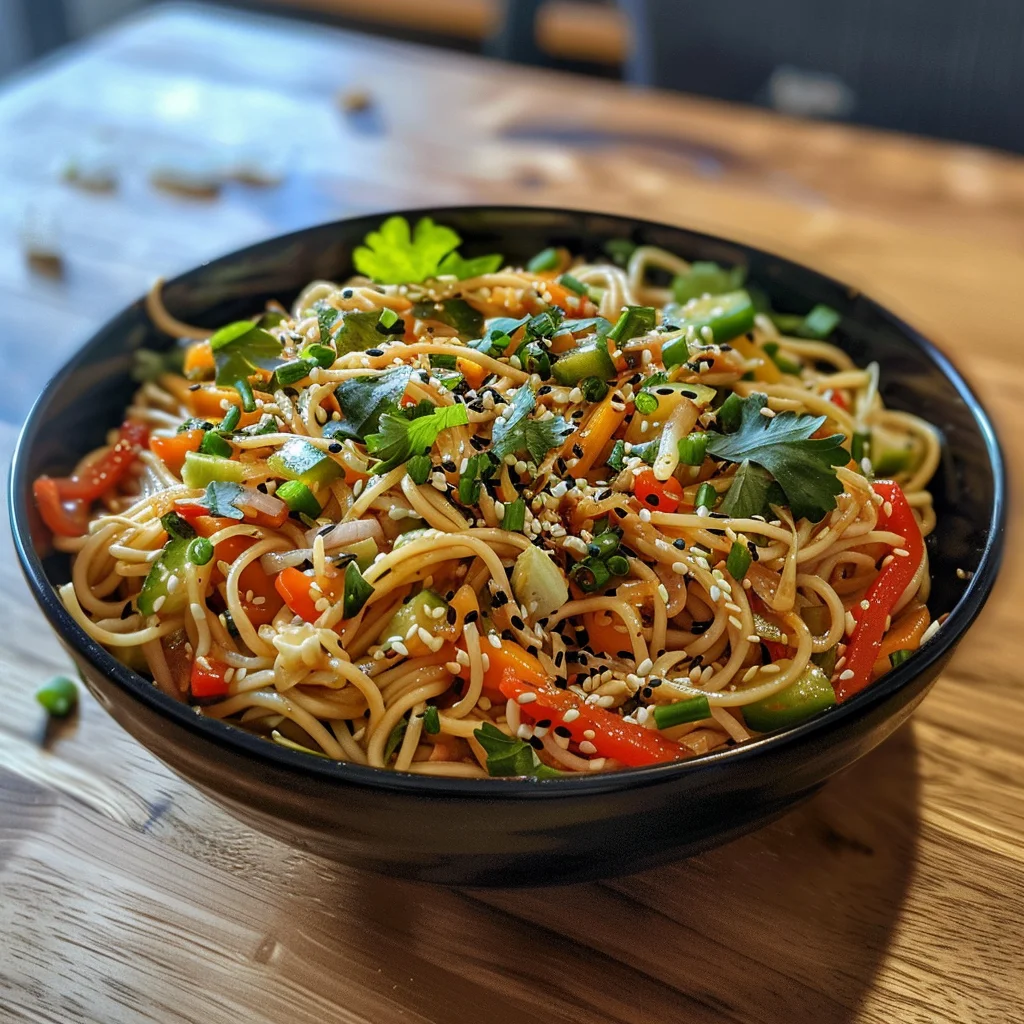 Crunchy Sesame Noodle Salad Your Family Will Love