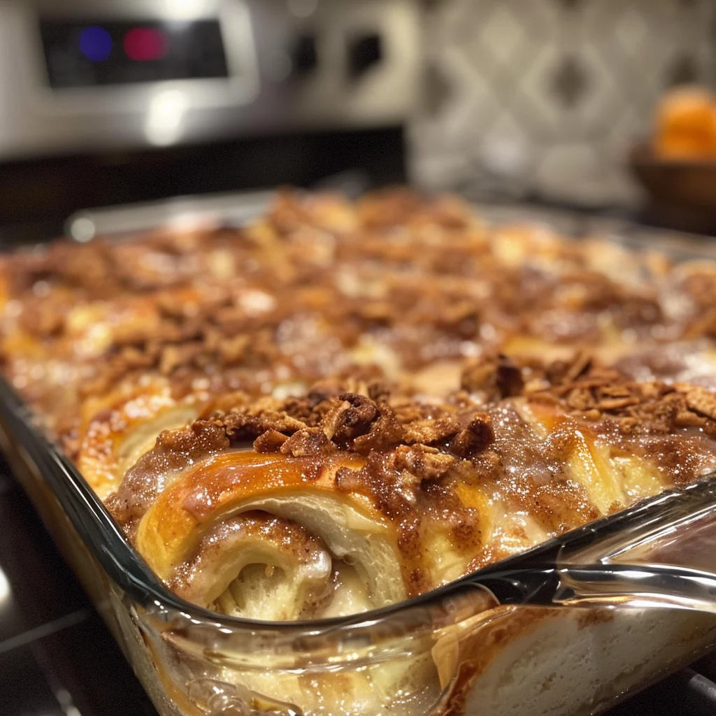 Family-Friendly Make-Ahead Cinnamon Roll Casserole