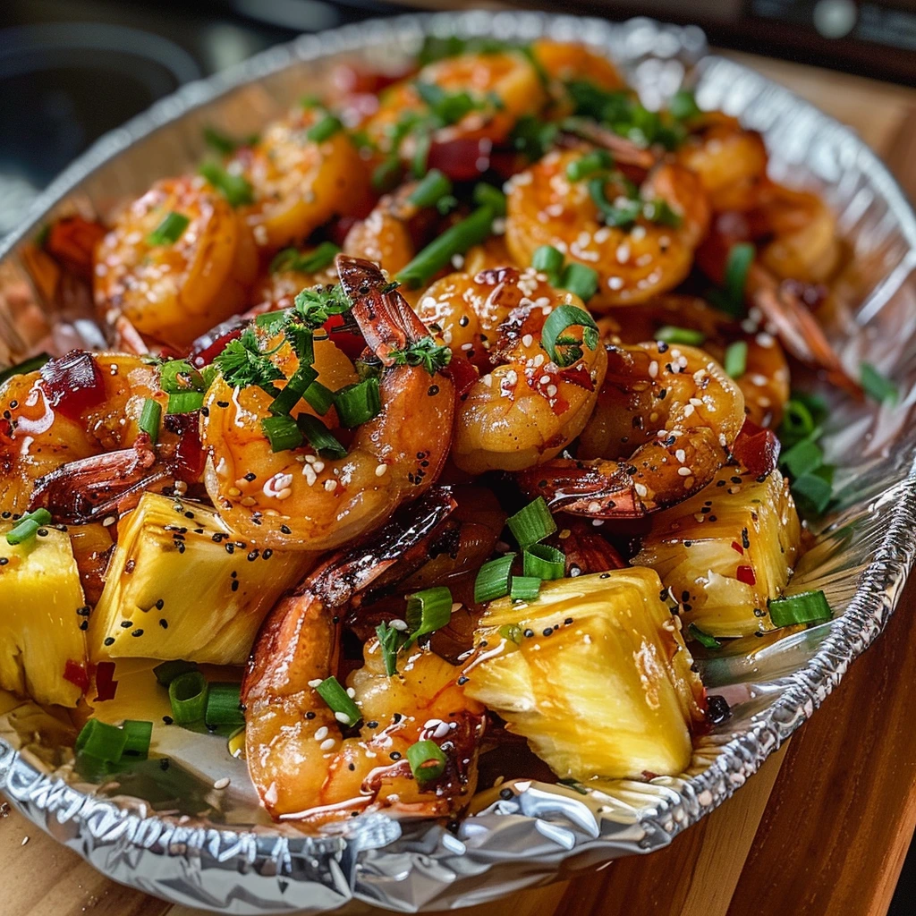 Honey Garlic Shrimp Pineapple: A Family Favorite