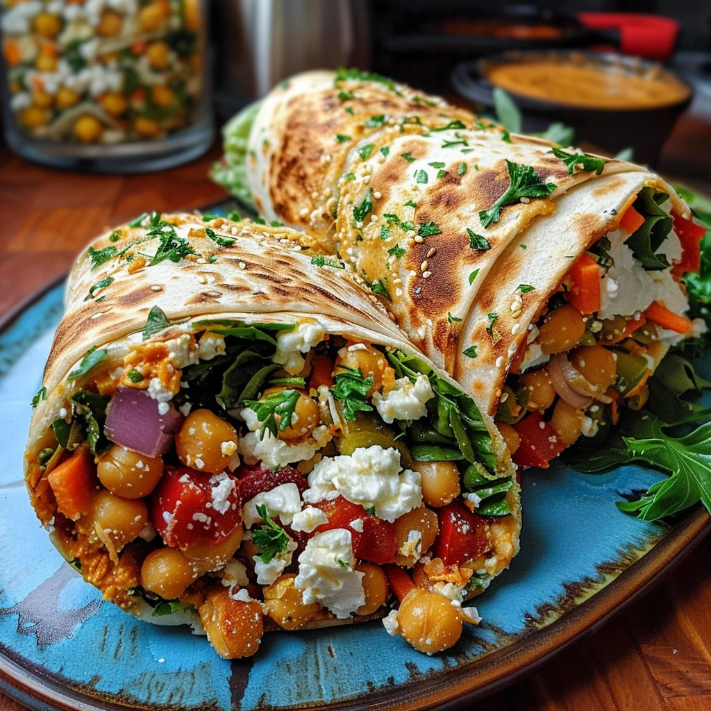 Chickpea Feta Wrap Veggies Your Family Will Love