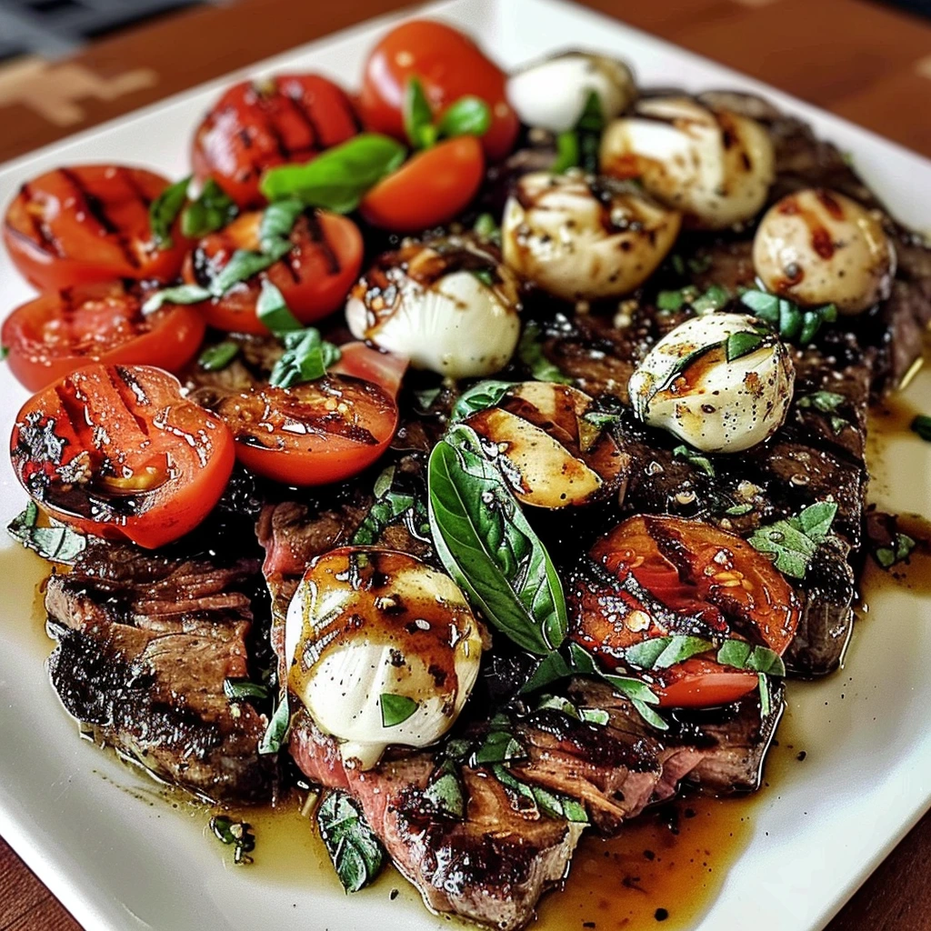 Perfect Balsamic Caprese Grilled Flank Recipe 1 Perfect Balsamic Caprese Grilled Flank Recipe