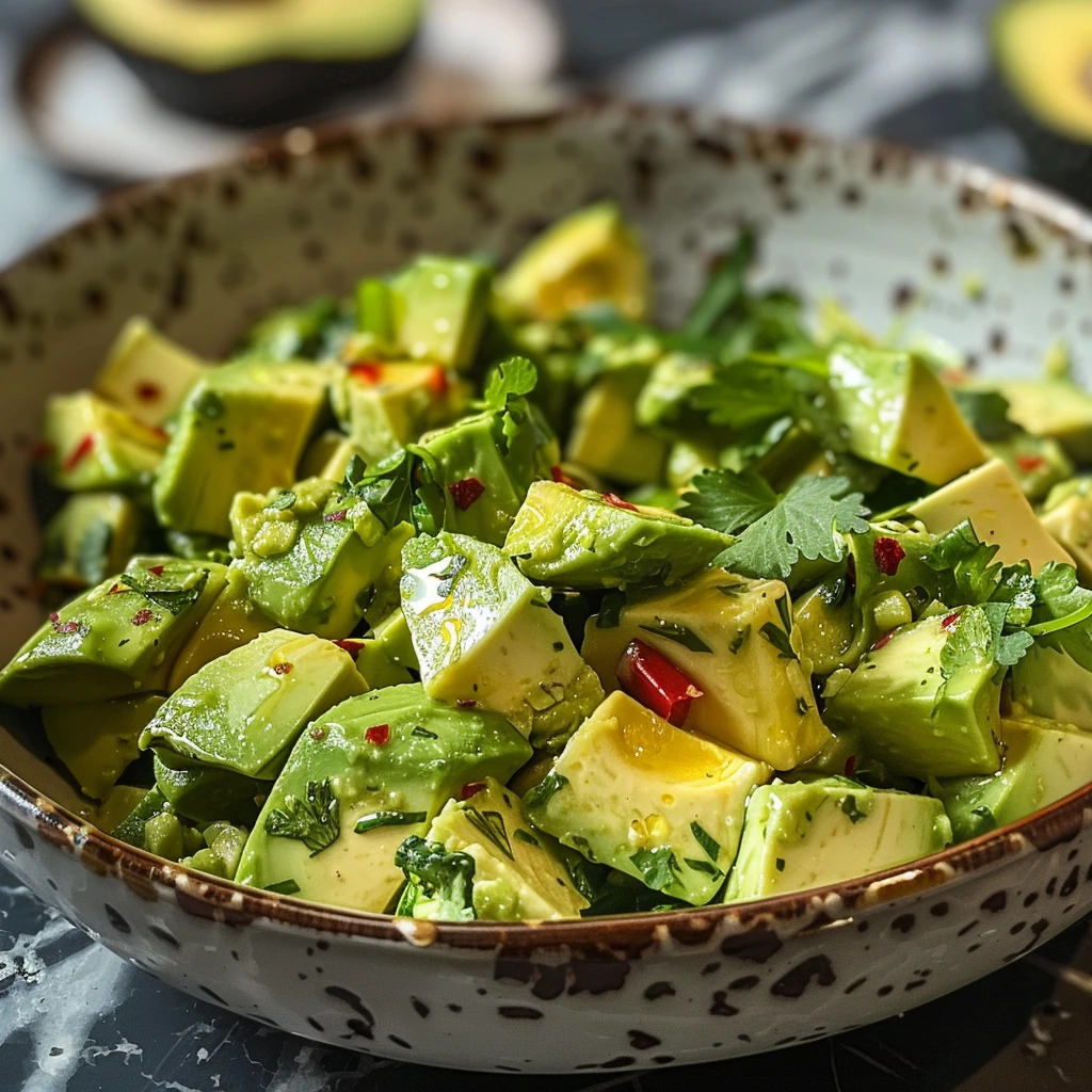 Cheesy Garlic Delicious Avocado Salad Minutes