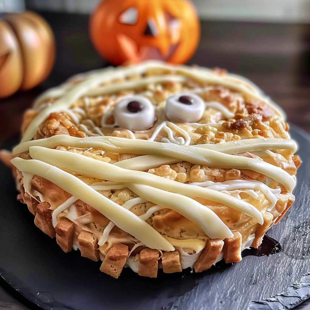 Mummy Halloween Cookie Cake: A Family Favorite 1 Mummy Halloween Cookie Cake: A Family Favorite