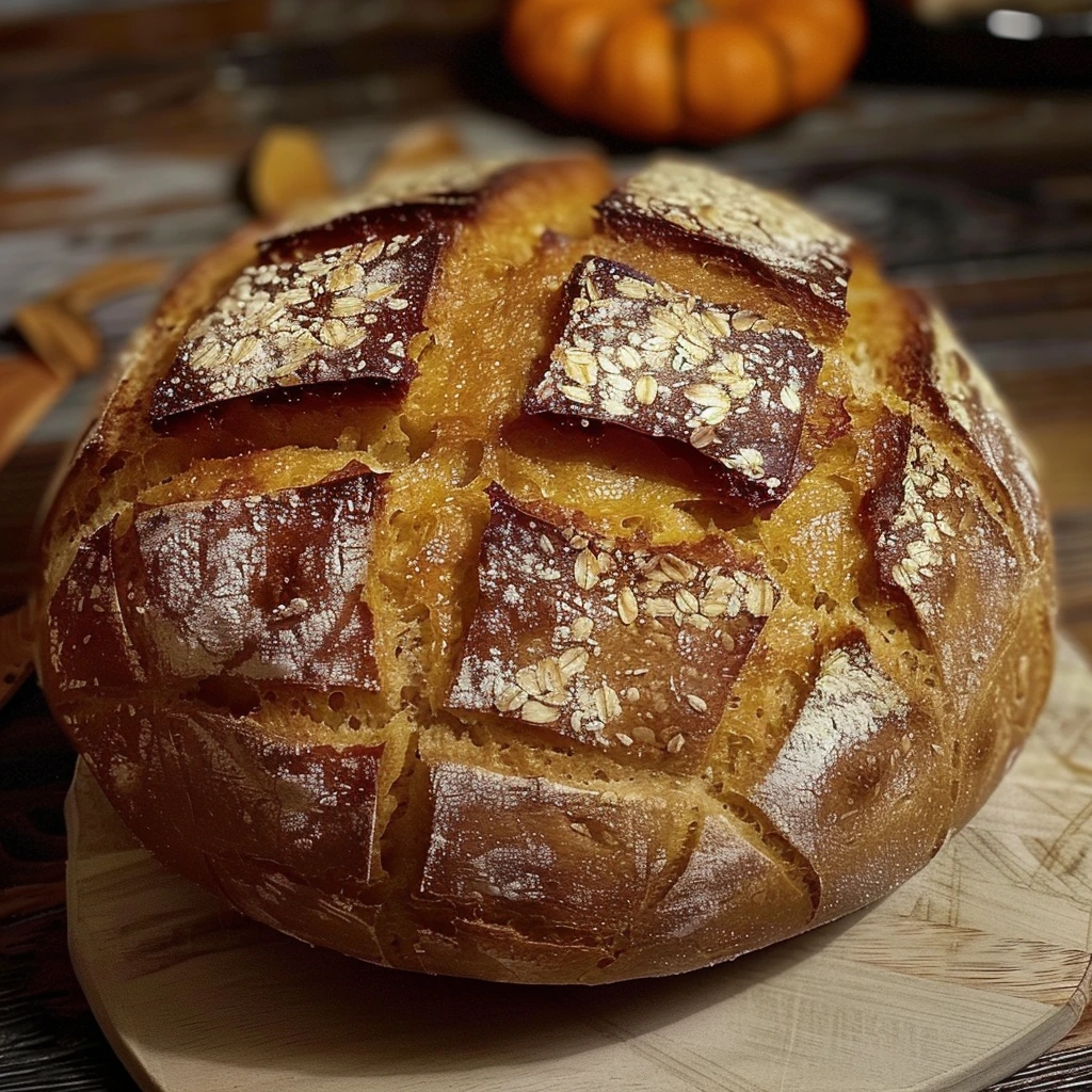 Easy Homemade Perfect Pumpkin Sourdough Bread