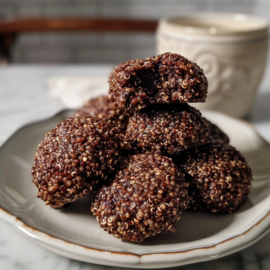 Garlic Butter No-Bake Fudgy Quinoa-Chia Bites 1 Garlic Butter No-Bake Fudgy Quinoa-Chia Bites