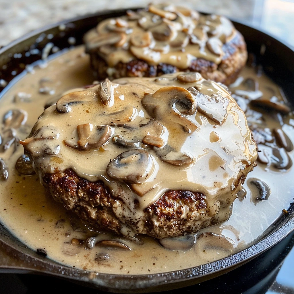 How to Make the Best Burger Steak Mushroom Gravy 1 How to Make the Best Burger Steak Mushroom Gravy