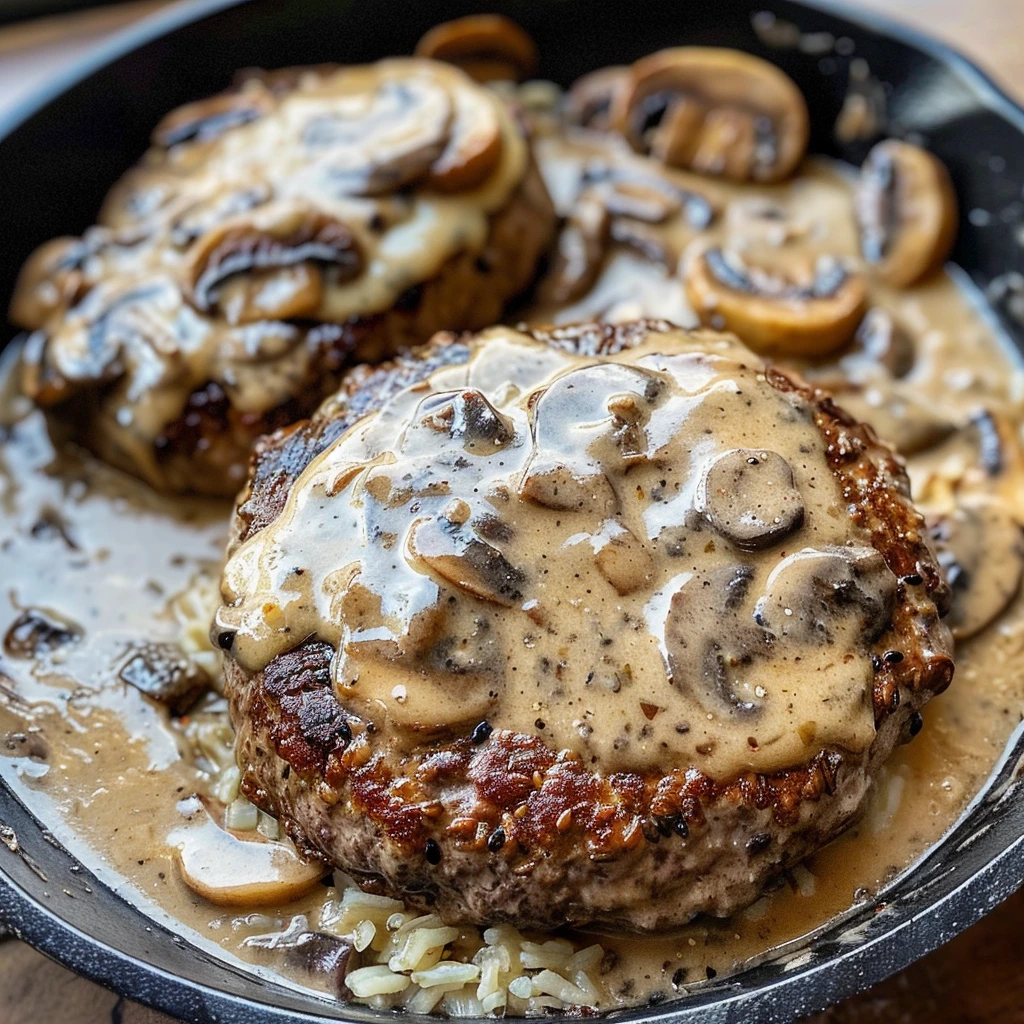 How to Make the Best Burger Steak Mushroom Gravy 2 1784008255652 udxuuc2u5pg image