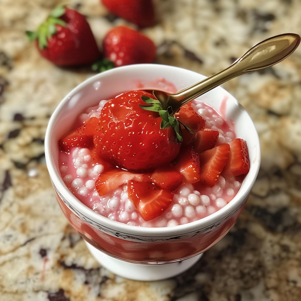 Delight Strawberry Sago Pudding Everyone Loves 1 Delight Strawberry Sago Pudding Everyone Loves