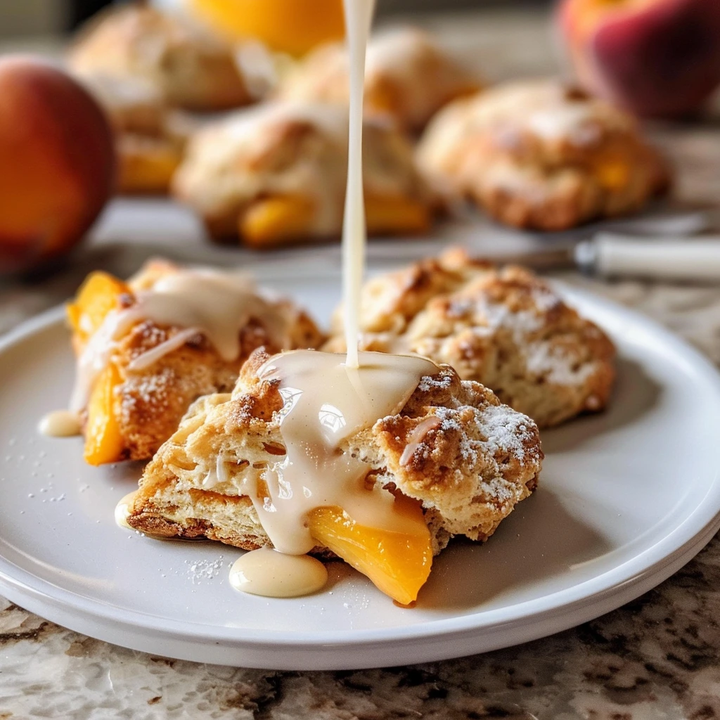 Peach Scones Honey Vanilla for Dinner Tonight 2 1784008417878 g1l2yjcr0ht image