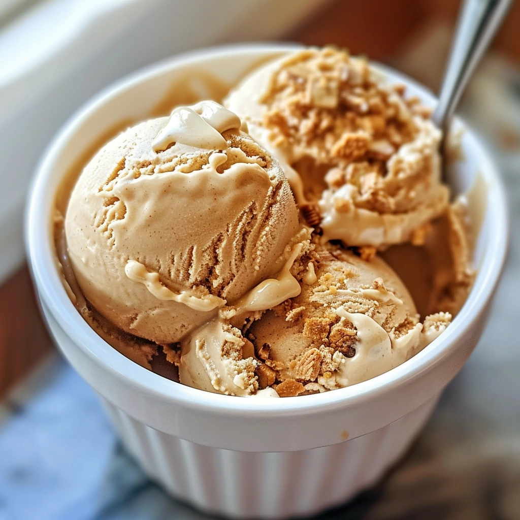 Homemade Biscoff Ice Cream for the Whole Family