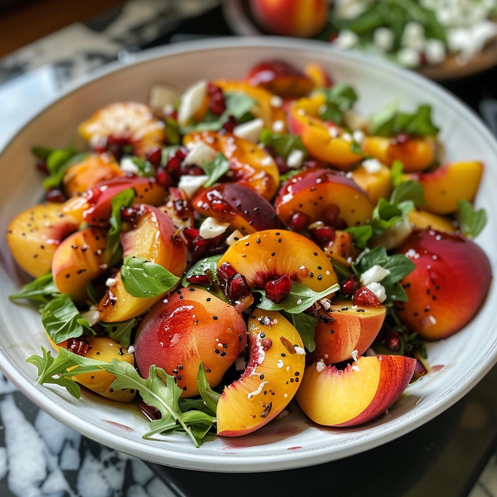 Garlic Parmesan Refreshing Summer Peach Salad 3 1784008932303 njgnc2el7m image