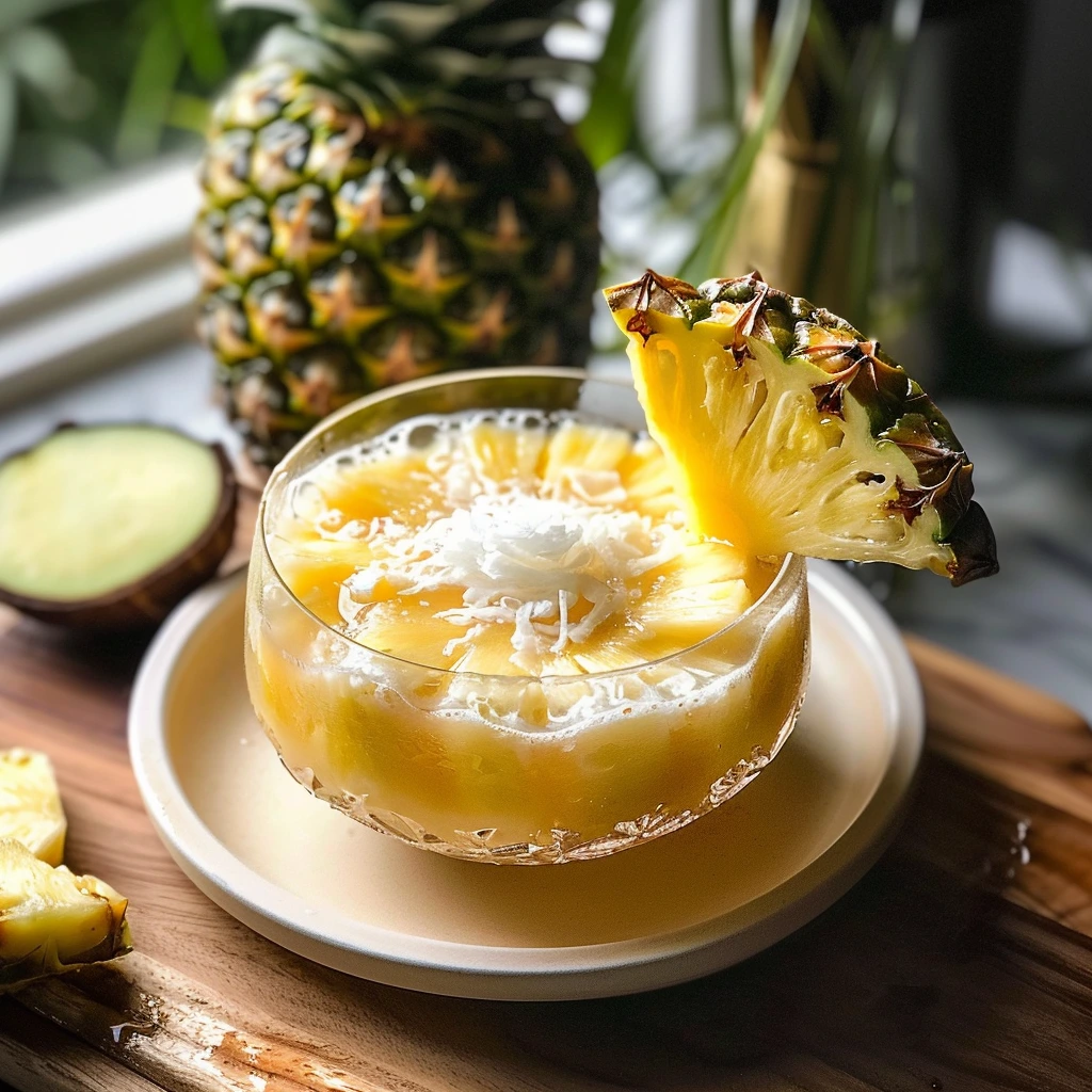 Restaurant-Style Pineapple Coconut Drink 1 Restaurant-Style Pineapple Coconut Drink